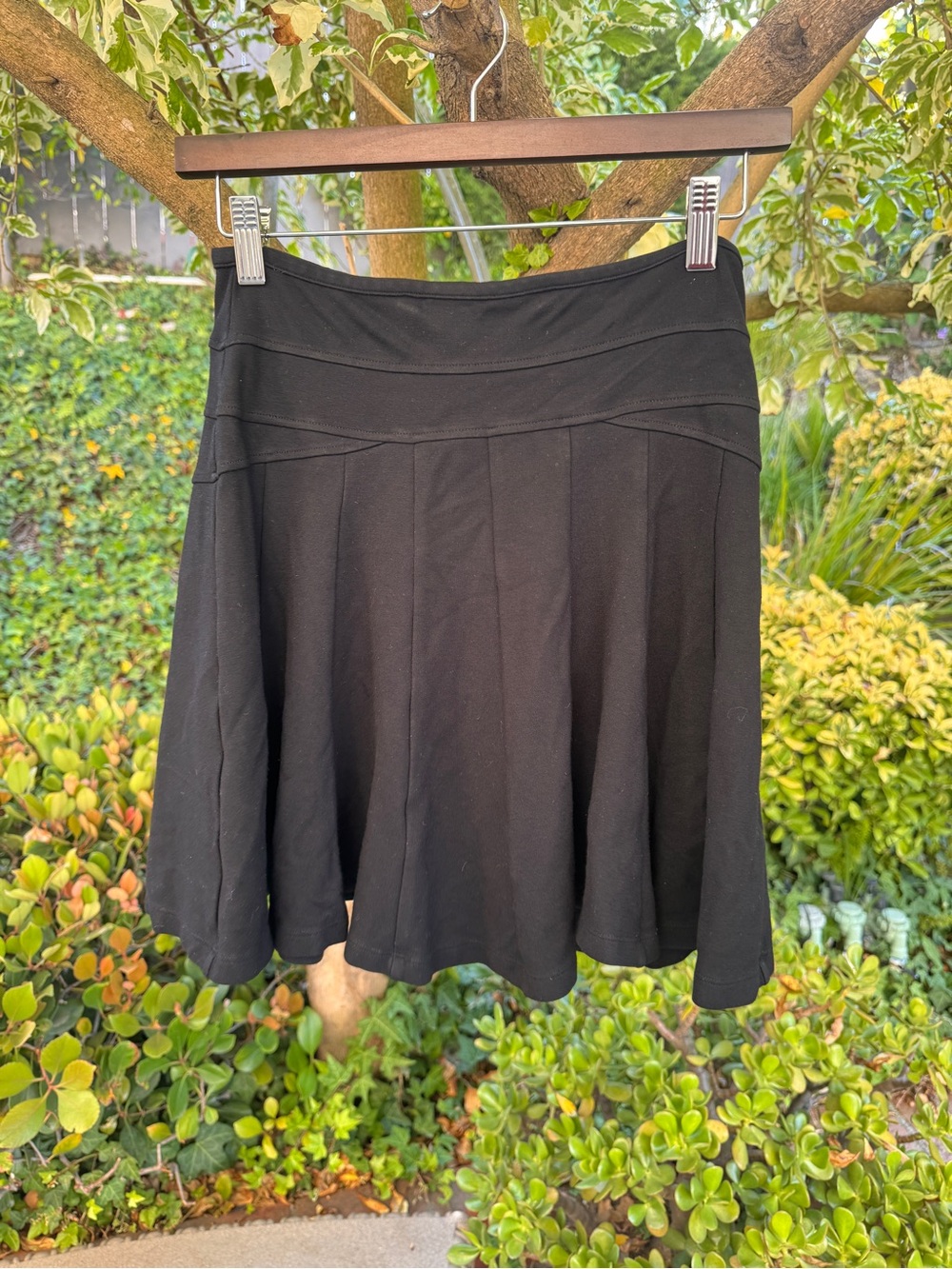 French Connection Navy Label Ribbon Knit Top